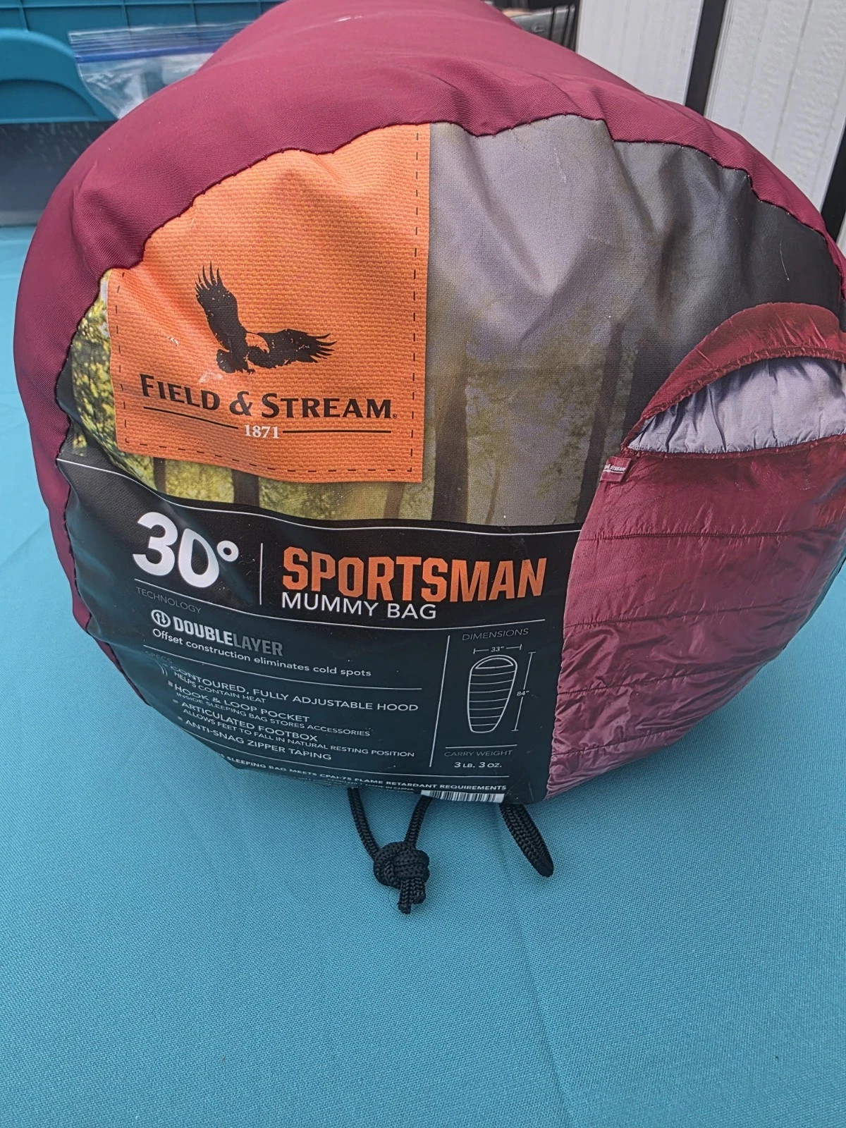 Field and Stream 30° Sportsman Mummy Bag Double Layer Sleeping Bag NWOT
Opens in a new window or tab