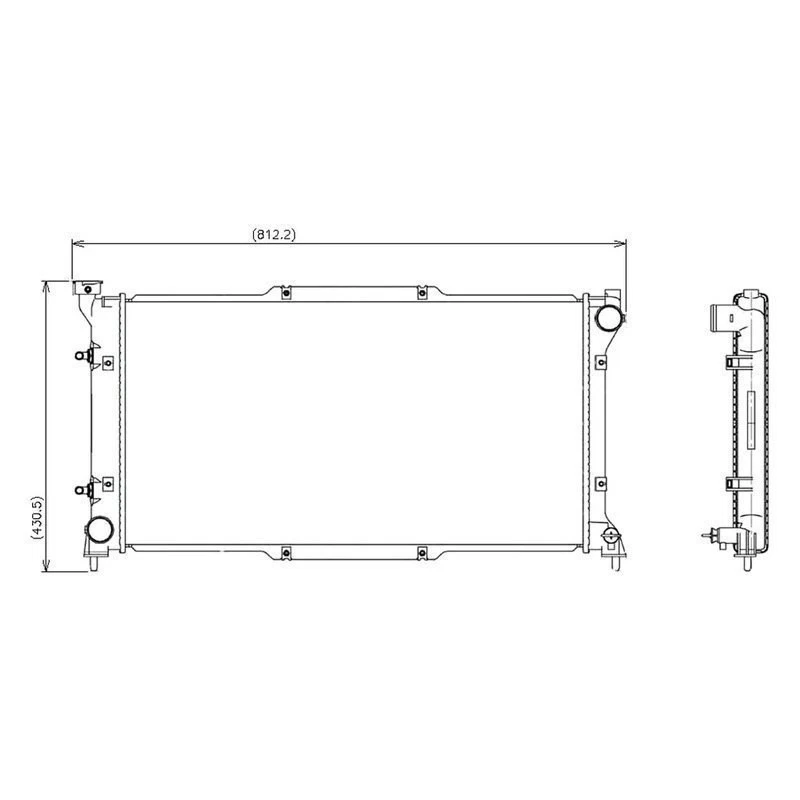 For Subaru Legacy 1994-1999 Denso Engine Coolant Radiator Foto 2 de 2
