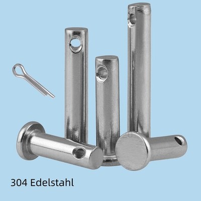 Steckbolzen Sicherungsbolzen Splintbolzen Anschlagbolzen Edelstahl A2 3mm-20mm