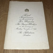 The Royal Variety Show Performance 1976 Programme. Lena Zavaroni. Shirley Bassey