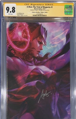 X-men: Trial Of Magneto #1 Artgerm PUREart Virgin Var CGC SS 9.8 Signed Artgerm