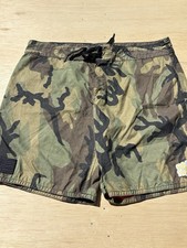 Birdwell Beach Britches Board Shorts Mens 39 USA Made Nylon Camo SEE DESC