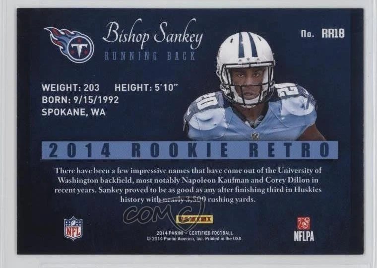2014 Certified Retro Rookie Bishop Sankey #RR18 RC - Image 2 of 2