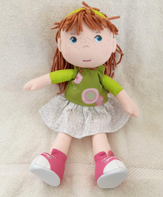 HaBa Hedda Plush Doll Brown Hair 11 1/2''