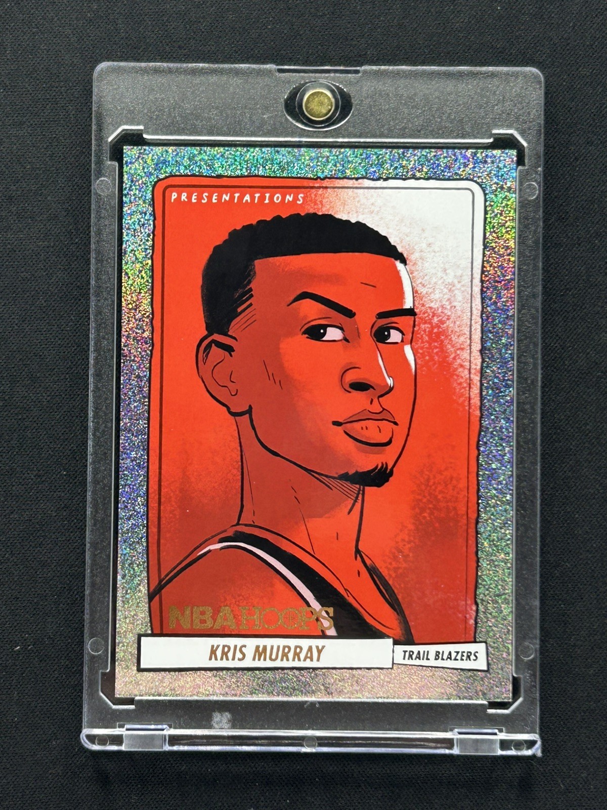 2023-24 Panini NBA Hoops Kris Murray Rookie RC Presentations SSP #15 Case Hit