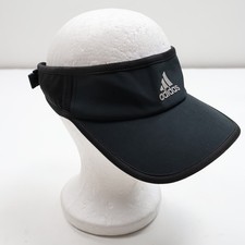 Adidas Aeroready Tennis Golf Sun Visor Clip On Black Unisex OSFM Logo
