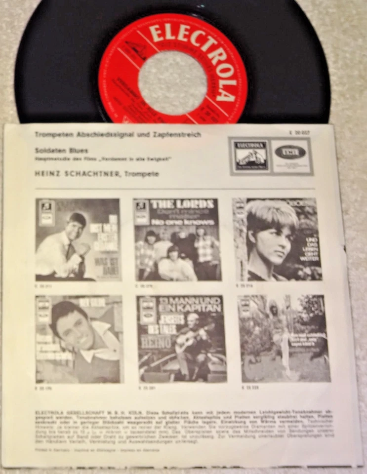 Jazz, Single: Heinz Schachter - Verdammt in alle Ewigkeit, 1954, RI 60er - Bild 2 von 2