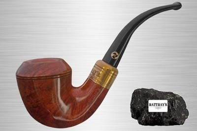 Rattray's Pfeife Majesty Terracotta 15 Pipe hellbraun Bent Rhodesian 9mm Filter