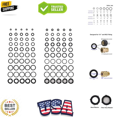 #ad Pressure Washer O Rings Kit for Pump Hose Gun Wand Coupler Adapter Nozz... $16.79