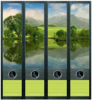 File Art AJ851 Rattenberger Teich im Sommer Design Etiketten Ordnerrückenschilde