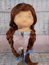 Playhouse Collection Princess Doll Wig 14/15 Auburn Full Cap Pigtails Hair NWT