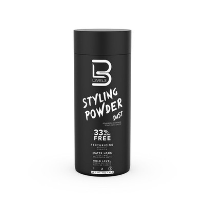 L3 Level 3 Styling Powder - Natural Look Mens 1.05 Ounce (Pack of 1), black 