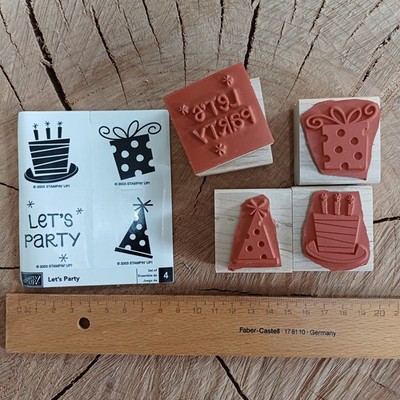 Stempelset Holz Let´s Party von Stampin Up 2003