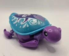 Little Live Pets Lil Turtle Blue Purple Surfboard 5" Bath Toy Tested Working