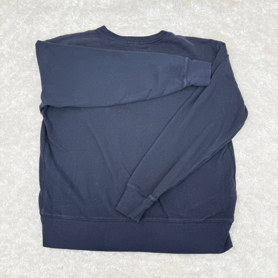 Moletom Ann Taylor azul marinho L grande com joias LS strass Bling Boho - Imagem 2 de 4