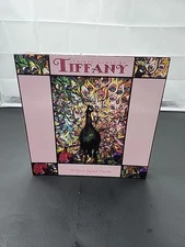 Ceaco Stained Glass by Tiffany 750 Pc Jigsaw Puzzle Peacock New 