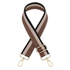 1.97" Wide Purse Strap, Adjustable Handbag Strap Replacement Khaki Stripe
