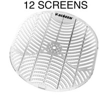 12X Urinal Screen 30 Day ocean spray Vectair V-SCREEN White