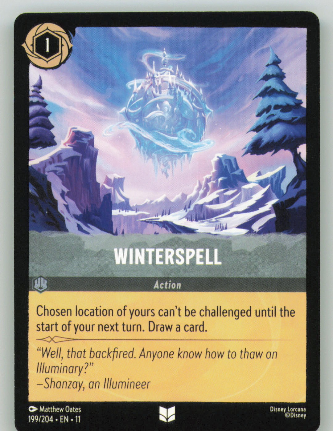 Winterspell 199/204 Winterspell Uncommon Lorcana Near Mint