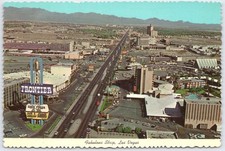 Vintage 3D Postcard Aerial View Fabulous Strip Las Vegas Nevada