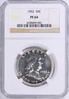 1952 Franklin Half Dollar NGC PF  64 (Toned) + 2 FREE WHEAT PENNIES 🔥