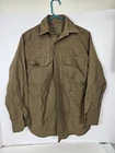 Vintage Wool Military Shirt – WWII Style Field Shirt – Olive Brown – Unmarked –