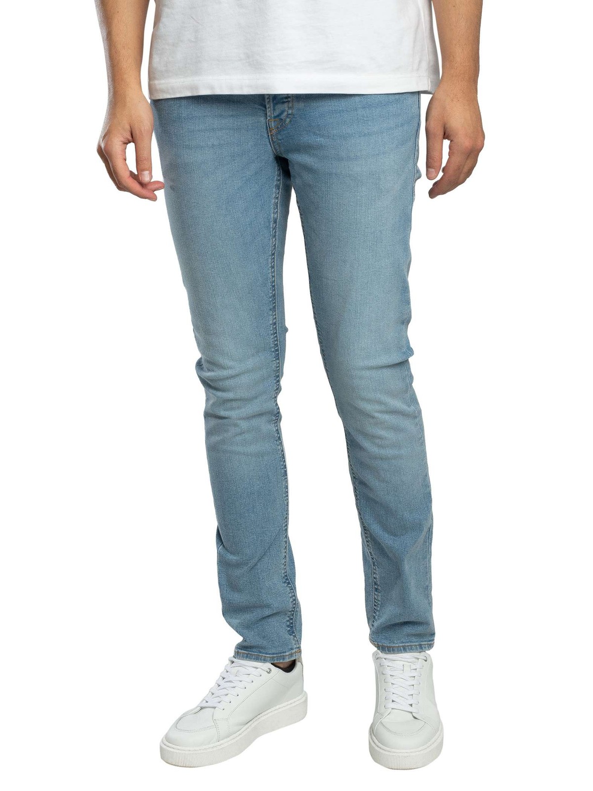 Jack & Jones Glenn Original 030 Slim Jeans, Blue Denim - 32W x 30L - Image 2