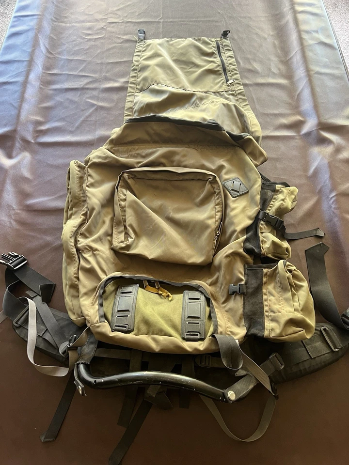 Mochila Kelty Marco Aluminio Senderismo Caza Verde Oliva De Colección Foto 2 de 4