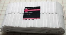 jelly roll White Solid Forty 2.5 inch strips