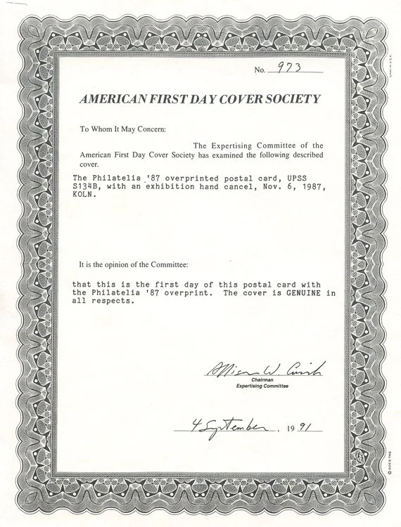 UX117 "PHILATELIA" OVERPRINT/CACHET SHOW-CANCELLED FIRST DAY COVER - Image 3 of 3