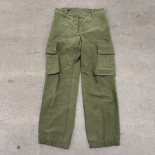 Vintage y2k Grunge Military Style Green Cargo Ripstop Pants sz 31