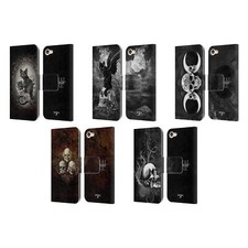 CUSTOM ALCHEMY GOTHIC NAME AND INITIAL LEATHER BOOK CASE FOR APPLE iPOD TOUCH