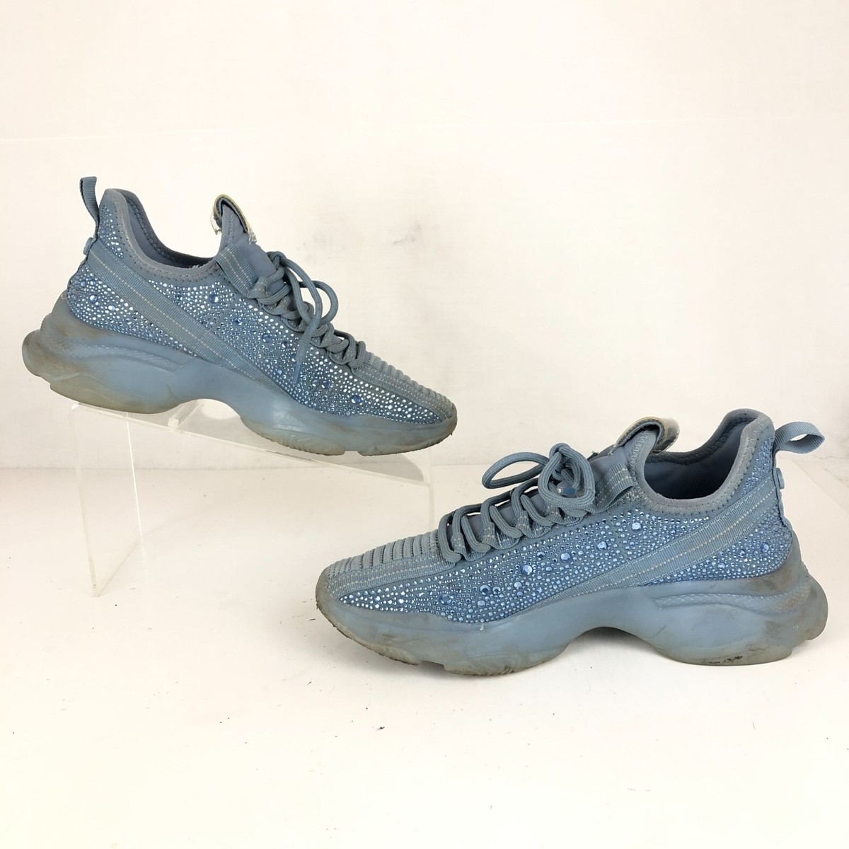 Steve Madden::スニーカー:9.5M[RESALE] Steve Madden Women's Size 9.5M Maxima Blue Rhinestone