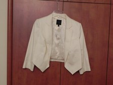 The Limited Women's White Short Blazer Jacket Size S Brand New