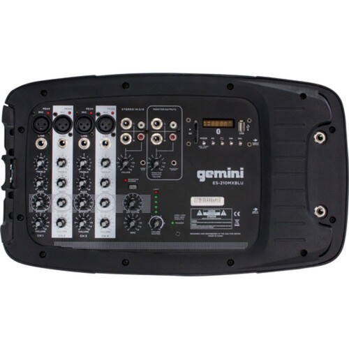 Gemini ES-210MXBLU-ST 600W 10" Portable PA System Pack w/ Mic, Tripod, Cable KIT - Picture 6 of 10