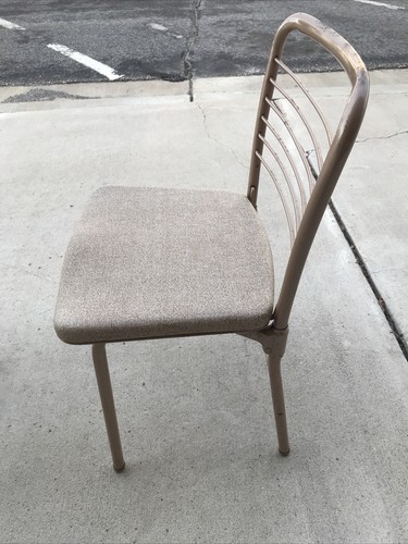 2 Vintage Hamilton Cosco “Fashionfold” Gate Leg Folding Chairs MCM Heavy Duty - Picture 14 of 23