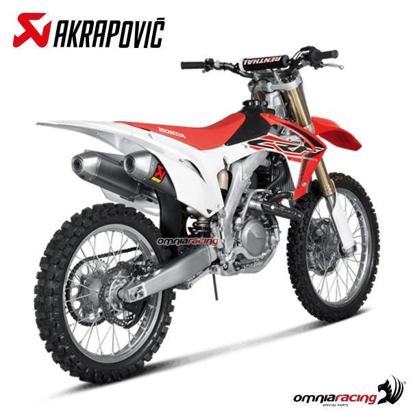 Escape completo Akrapovic Evolution titanio racing Honda CRF450R 2015-2016 - Imagen 3 de 4