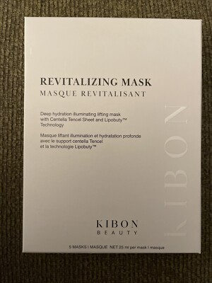 KIBON Revitalizing Face Mask Lifting And Firming 5 Masks Masque Revitalisant NEW