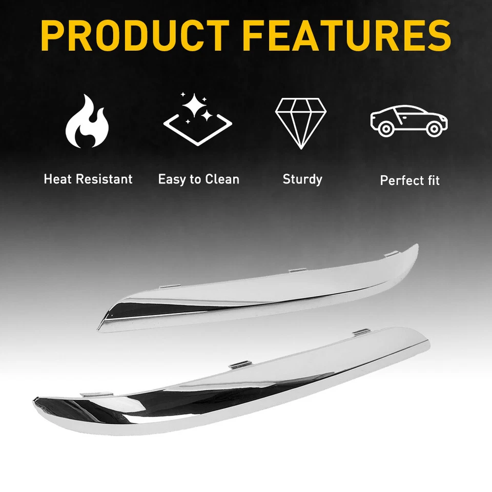 JUEGO DE MOLDURAS CROMADAS PARA PARACHOQUES DELANTERO CHRYSLER 300 2011-2014 Foto 3 de 4