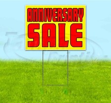 VENDITA ANNIVERSARIO 18x24 Yard Insegna CON PALO Bandito Ondulato USA AFFARI