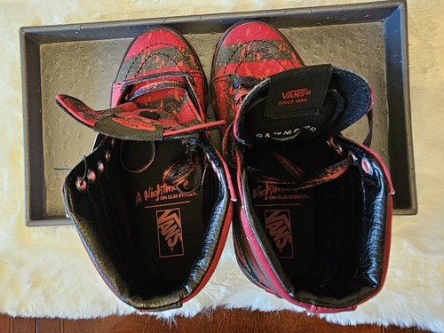 Vans House Of Terror Nightmare On Elm Street Freddy Krueger 3.5M/5W Sk8 Hi NEW - Picture 9 of 16