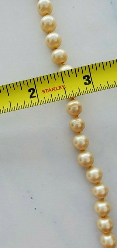 Collar de perlas de marfil imitación de una sola hebra LES BERNARD *ELEGANTE* - Imagen 8 de 8