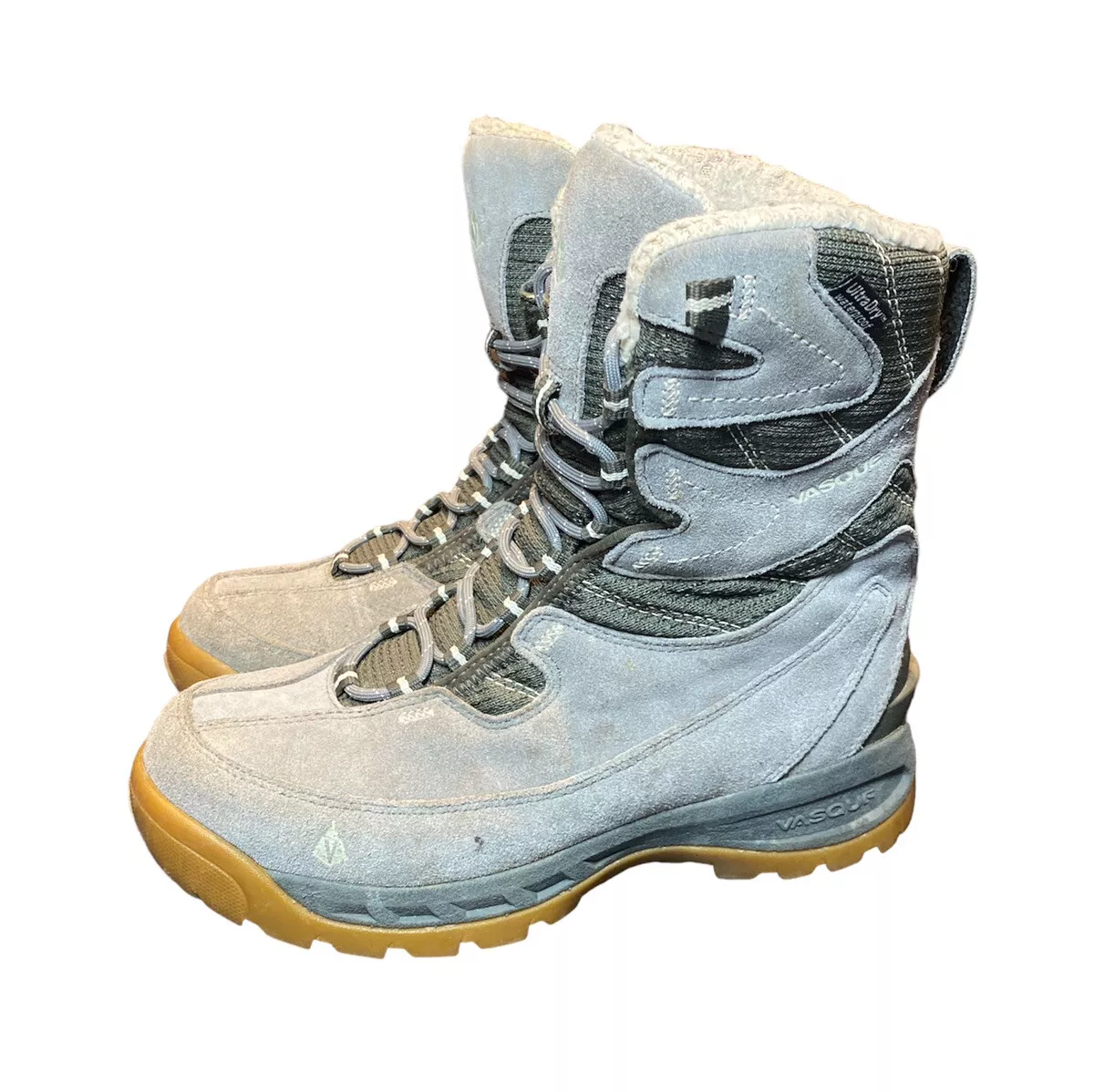 Vasque Pow Pow Ultra Dry Waterproof Gray Suede Leather Winter