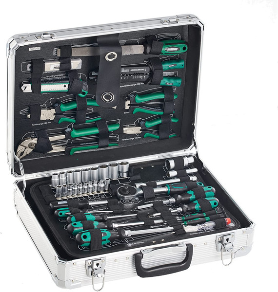 Brüder Mannesmann M29075 Alu-Werkzeugkoffer BestüCkt, 108-Tlg-image