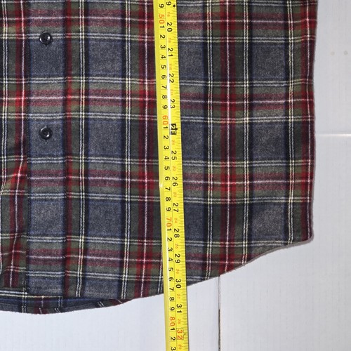 L.L. Bean Herren Flanell Hemd Tall Größe M rot kariert Knopfleiste Langarm XLT Reg - Bild 6 von 7