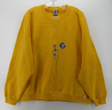 VINTAGE Russell Athletic Sweatshirt Men XL Yellow Dri Power Y2K Pullover NWT 