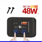 48W USB C Car Charger QC 3.0 Type C Fast Charging Adapter For Car Vehicles Boat