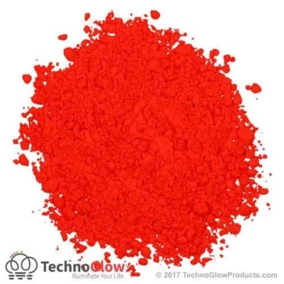 Fluorescent Powder, ROCKET RED - UV Reactive Powder / Pigment