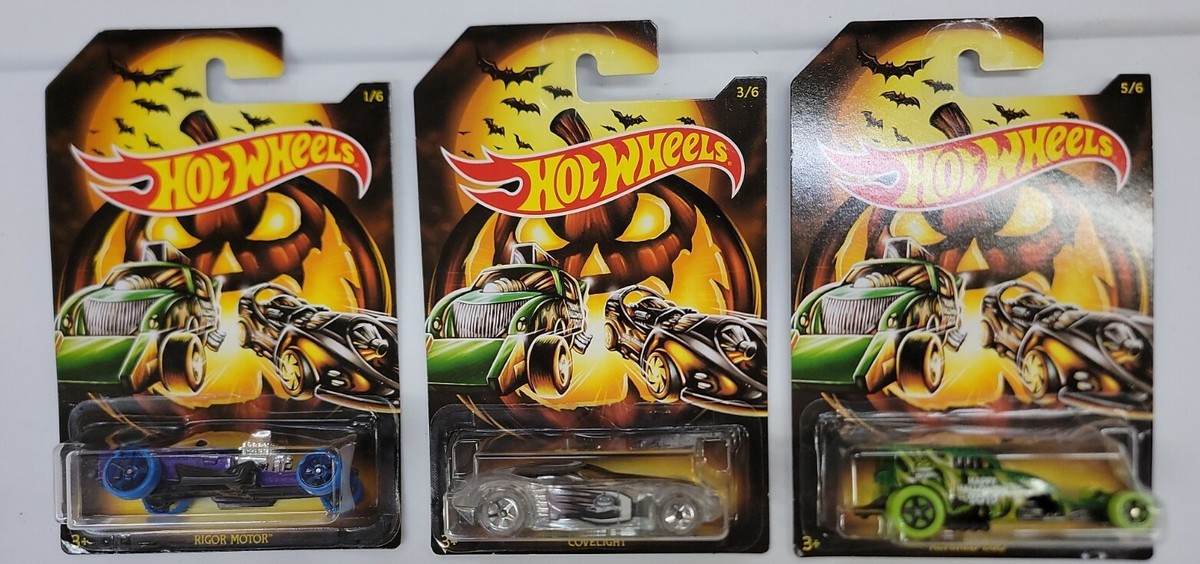 Hot Wheels-Happy Halloween 2018, 6 Car Complete Set. (15A