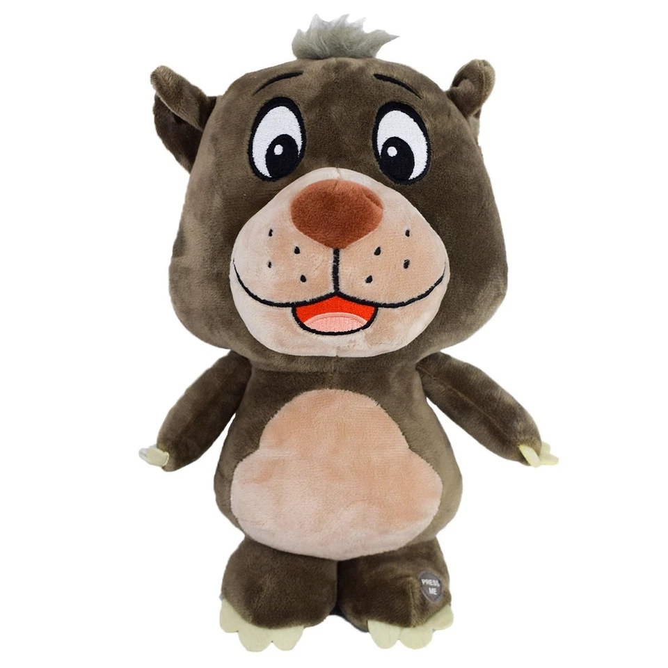 SAMBRO Kuscheltier Disney Baloo Dschungelbuch Stofftier ca. 30 cm Plüschfigur mit Sound